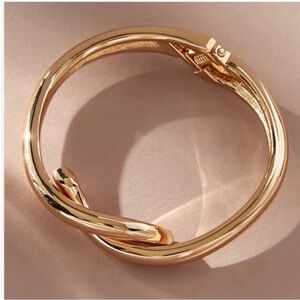 New! Classic Gold Twist Cuff Bracelet NWOT